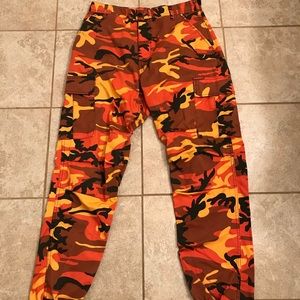 Orange Camo Pants